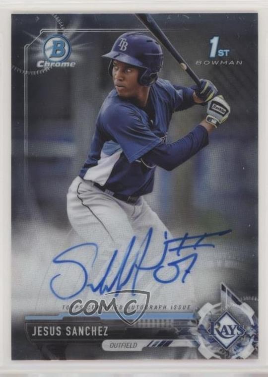2017 Bowman Chrome Prospect Auto Jesus Sanchez #CPA-JS Auto 4k8