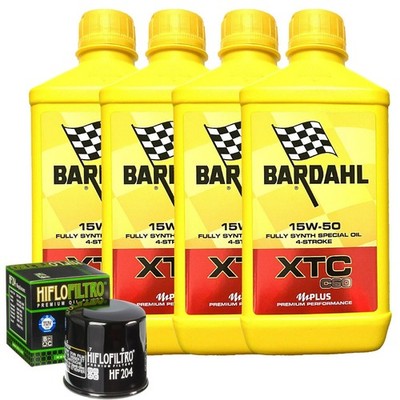 Set Service Bardahl Öl XTC 15W50 für Yamaha YXE1000 Wolverine RMAX2 Se 2021