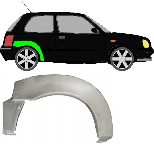 Radlauf FüR Nissan Micra K11 1992 – 2003 3 TüRer Rechts-image