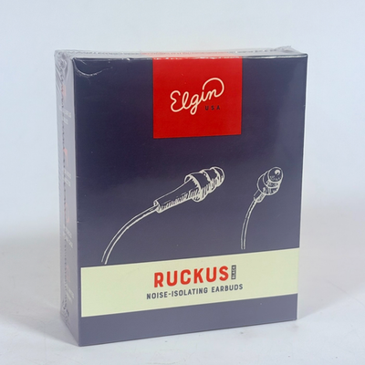 #ad Elgin Ruckus Earplug Earbuds 25db OSHA Noise Reduction In Ear Headphones Wired $12.95