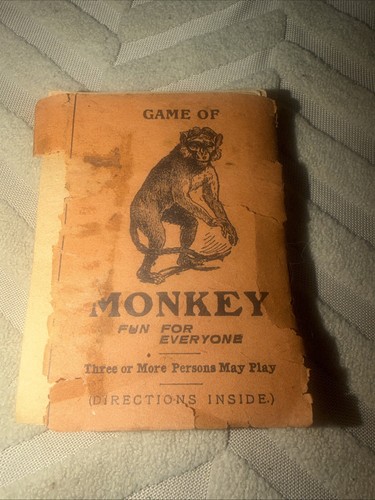 Antique paper booklet 1910 Free Inside LION COFFEE “ Game Of MONKEY”