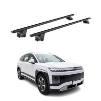 DachträGer GrundtäGer FüR Hyundai Ioniq 9 2025-2026 100Kg Alu Schwarz 2 Tlg Abe
