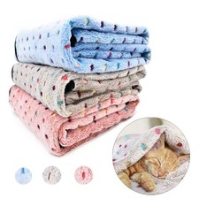 Breathable Pet Bed Blanket Ultra-Soft Pet Pad Cat Blanket  for Small Large Dogs