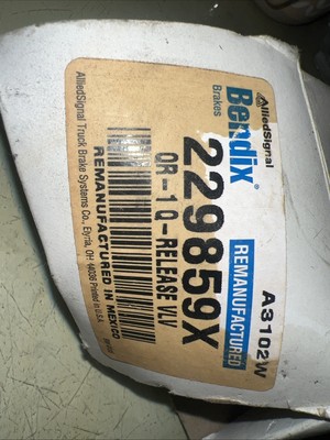 Bendix 229859X Quick Release Valve | eBay
