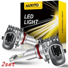 AUXITO 9140 9145 LED Fog Light Bulbs 6500K Xenon White 4000LM High Power EX 2set
