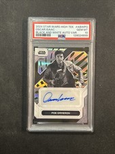 2024 Topps Star Wars High Tek Black & White Poe Dameron Auto Oscar Isaac 
