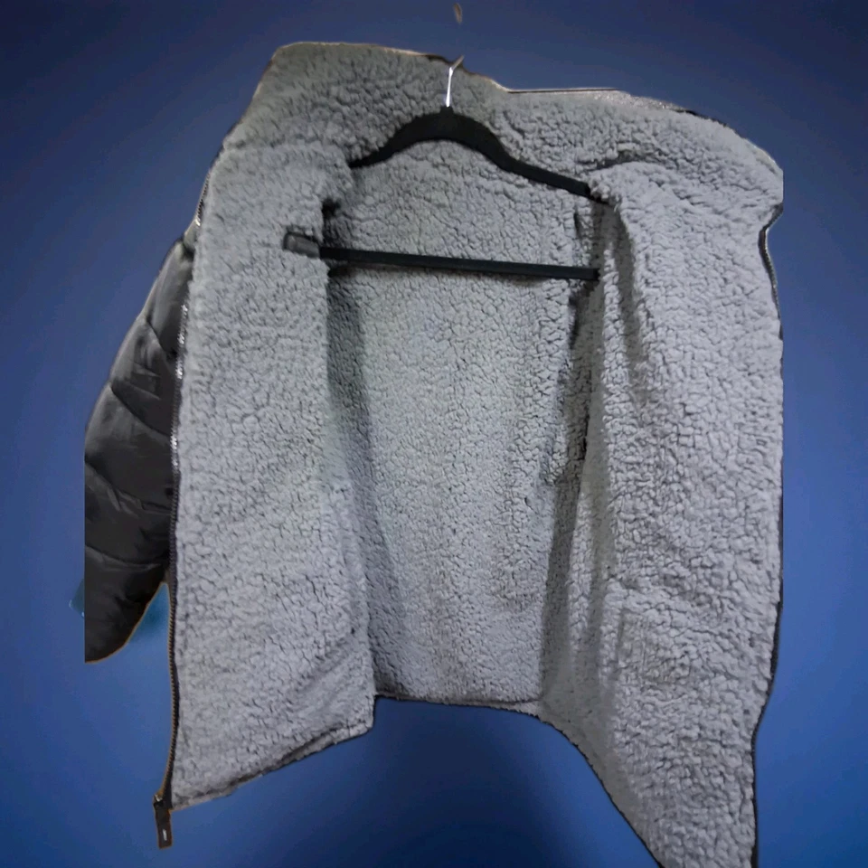 Chaqueta acolchada negra con capucha Free Country Youth 14-16 Foto 3 de 4