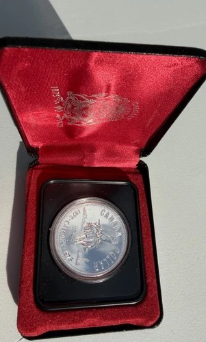 1975 Calgary Canadian Dollar - 50% Silver 50% Copper - Canada Commemorative