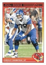 Kingsley Suamataia 2024 Score Football - RC #331 - Kansas City Chiefs