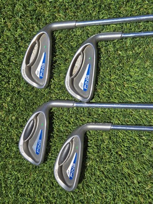 PING G2 IRONS 6,7,8,PW  (NO 9) IRON SET STIFF FLEX CS LITE STEEL GREEN DOT 