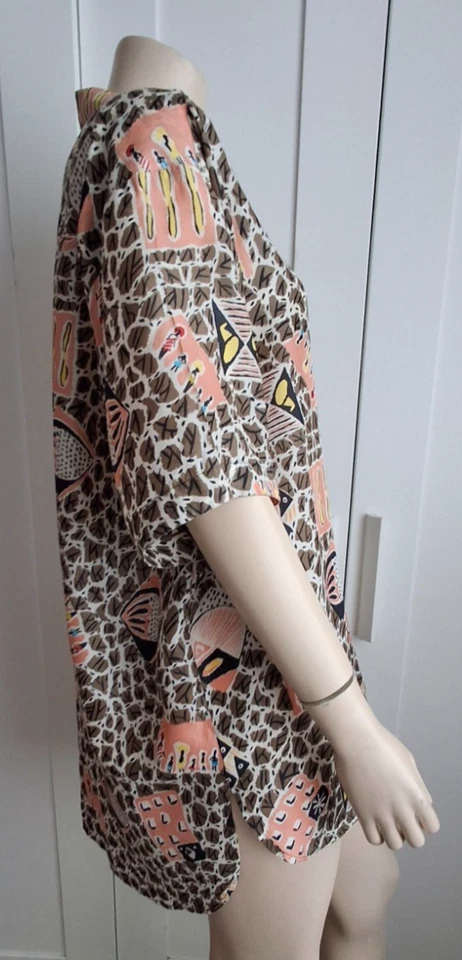 Nicole Farhi Retro Silk Shirt - Oversized - Vintage - One Size - Изображение 2 из 4