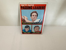 ROGER STAUBACH 1972 PASSING LEADERS Card #4 Rookie Year DALLAS COWBOYS HOF Exc. rookie card picture