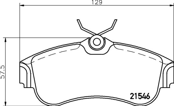 For Nissan Brake Pads Full Set Of 4 Front MDB1423 Mintex - Image 2