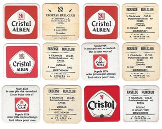 28a Brij. Cristal Alken Datumviltjes 6 stuks