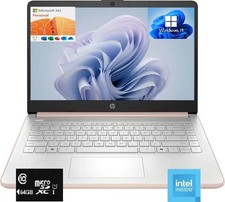 HP 14'' HD Laptop, Intel 4-Core N150, 8GB RAM, 192GB 128 64 , Win 11, MS 365