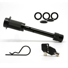 Tiger Lock 58 Black Trailer Hitch Locking Pin - Anti-rattle Tow Hitch Recei... Tiger Lock 58 Black Trailer Hitch Locking Pin - Anti-rattle Tow Hitch Recei...