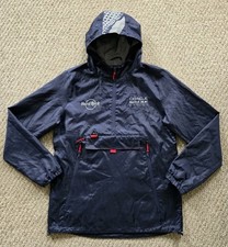 Hard Rock ORACLE Red Bull Racing F1 Men's Blue 1/2 Zip Windbreaker Jacket Size L