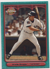 2003 Fleer Fall Classic #34 Wade Boggs New York Yankees HOF