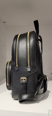 Michael Kors Jaycee Medium Black Pebbled 100% Leather Zip‎ Pocket Backpack NWT Jaycee Medium Pebbled Leather Backpack in BLACK - Sale  main image 2