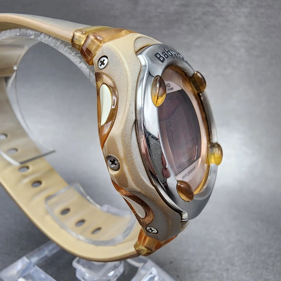 Casio Baby-G BGR-260S Watch Women 42mm Digital Gray Tone Round New Battery - Image 4 of 4