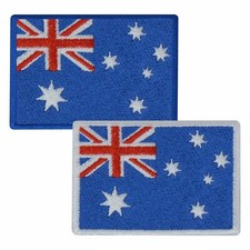 Aufn&auml;her AUSTRALIEN Fahne 8 x 5,5cm Bestickt Flagge Patch FanShirts4u