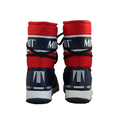 Moon Boot - Kids WE Sport Mid Junior - Red/Navy Blue - Picture 3 of 10
