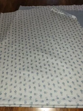 Vintage Blue Amazing Daisy Flower Fabric Cotton Blend?