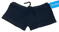 Capezio Harmonie Sweater Shorts w/ Drawstring SL2000 Low Rise Black New Women XS