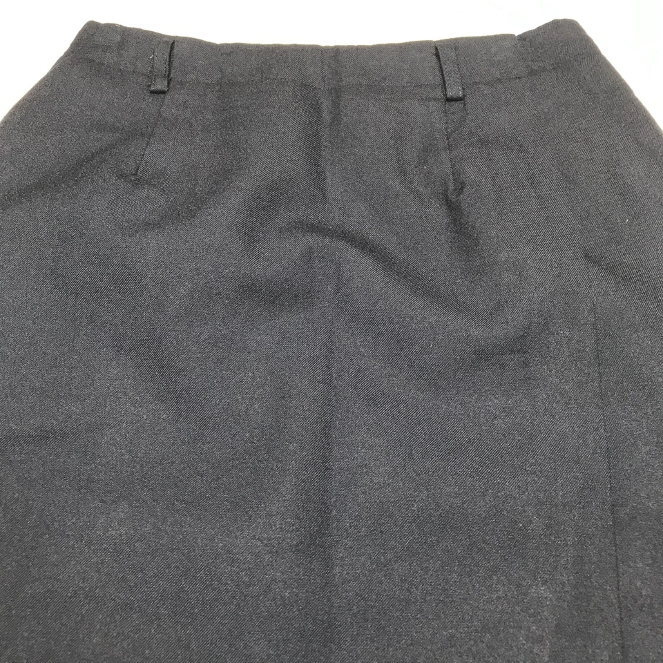 Falda Herman Geist Mujer Talla 6 Azul Marino Imitación Envoltura 100% Lana Lápiz Recto Foto 3 de 4