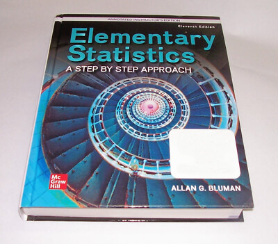 NEW  Elementary Statistics : A Step by Step Approach Bluman, Instructor's  Ed.