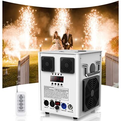 700W Cold Spark Firework Machine Stage Effect Wedding DJ Party DMX w/Remote