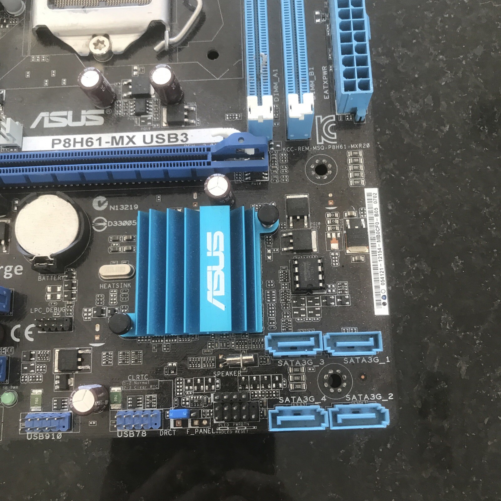 Asus P8H61MX USB3 2.01 Intel H61 2x DDR3 Ram Socket 1155 Micro ATX Motherboard eBay