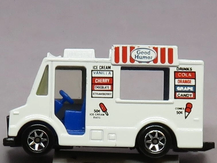 Hot Wheels 1983 Good Humor Truck Red Stripes NO Attendant with Ice Cream