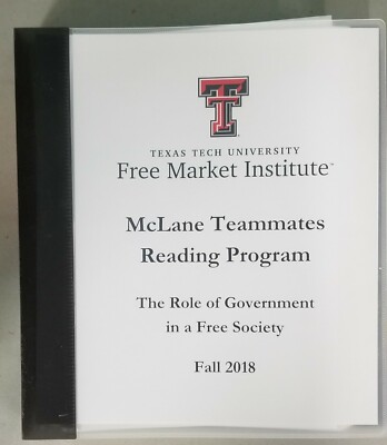 McLane Teammates Reading Program Fall 2018 Government in Free Society G 200128