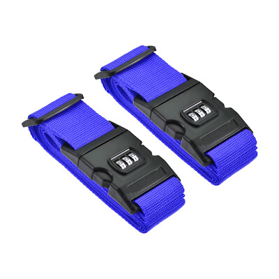 2Pcs Gepäck Riemen Koffer Gürtel Reise Kombination Schloss Einstellbare Gepäck