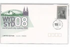 Stamp 2008 World Youth Day Australia Sydney 50c silver on limited edition FDC