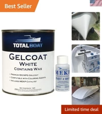Marine Gelcoat for Boat Building, Repair and Composite Coatings White, Quart ...