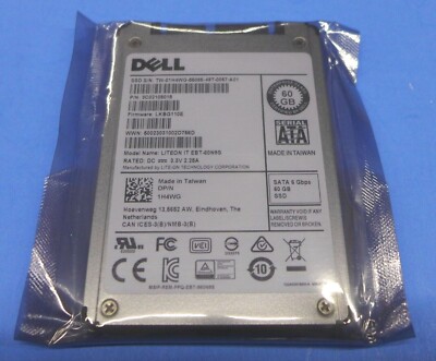 New Dell 60GB 6Gbps 1.8'' SATA SSD Liteon IT EBT-60N9S 1H4WG
