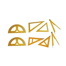 4x Whiteboard Geometry Set Math Geometry Ruler for Engineering Drawings