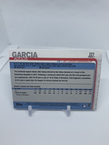 ADOLIS GARCIA 2019 Topps Rainbow Foil Rookie Card #227 - Texas Rangers RC 01 - Picture 2 of 2