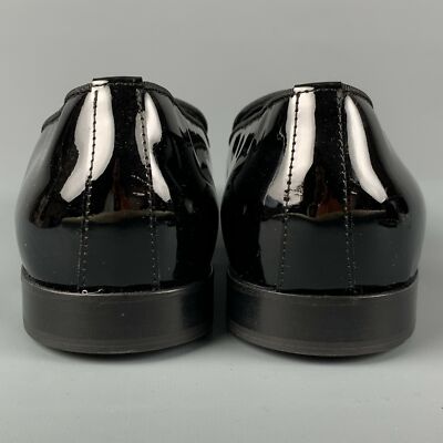 JOHN RICHMOND Size 9.5 Black Leather Slip On Razor Belt Loafers JOHN RICHMOND Size 9.5 Black Leather Slip On Razor Belt  main image 4