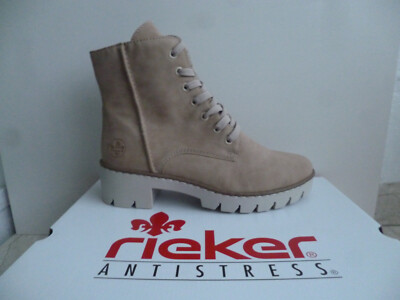 Rieker Women Ankle Boots Boots Shoes Winter Beige X5702 NEW