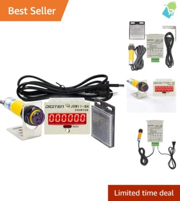 Accuracy First: Infrared LED Counter with Manual Reset & Wide Detection Range