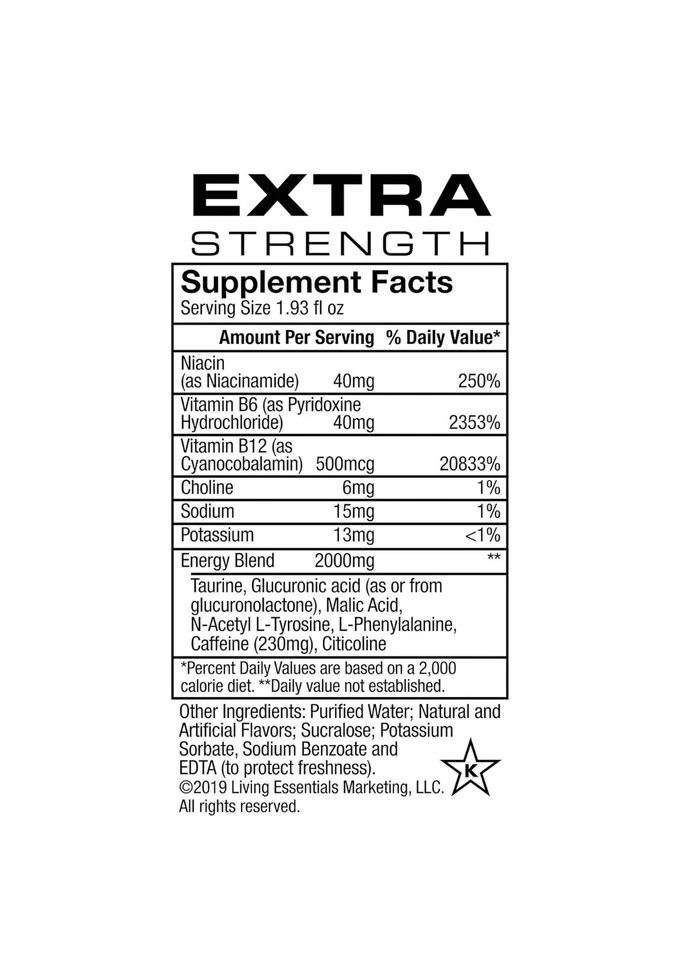 5 小时能量射击热带爆裂超强度无糖,24 包有效期:02/25+ — 第 3/4 张图片
