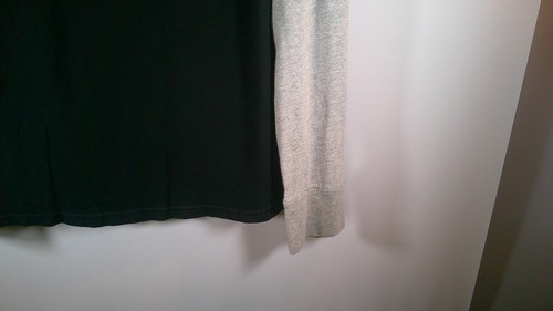 Goodfellows Men's Large Black & Gray Long Sleeved Tee 100% Cotton - Picture 3 of 6
