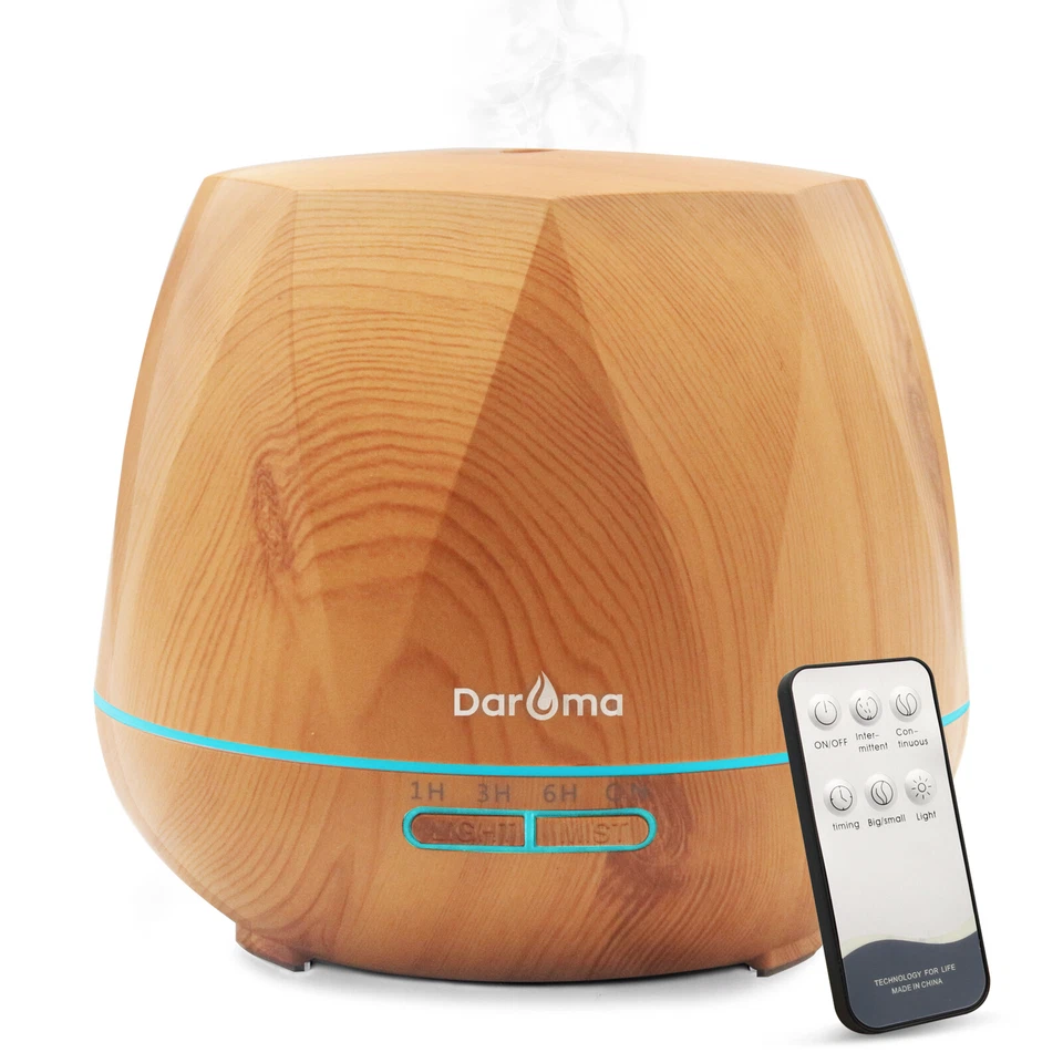 550ml Essential Oil Diffuser,5 In 1 Aromatherapy Ultrasonic Cool Mist Humidifier - Image 2 of 2