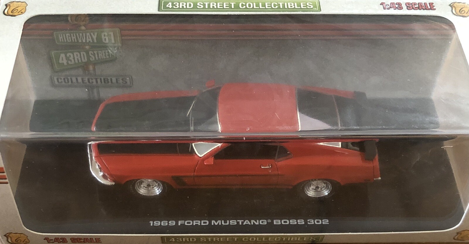 Idée cadeau passionné Ford Mustang Boss 302 1969 Highway 61 modèle réduit 1:43