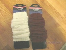 New 2 Leg Warmers..... 1 White/1 Maroon ..Wns/Girls