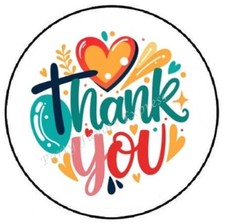THANK YOU ENVELOPE SEALS LABELS STICKERS PARTY FAVORS