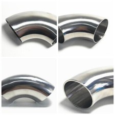 304 Stainless Steel Elbow 90 Degree Pipe Fittings Exhaust Polished High Quality